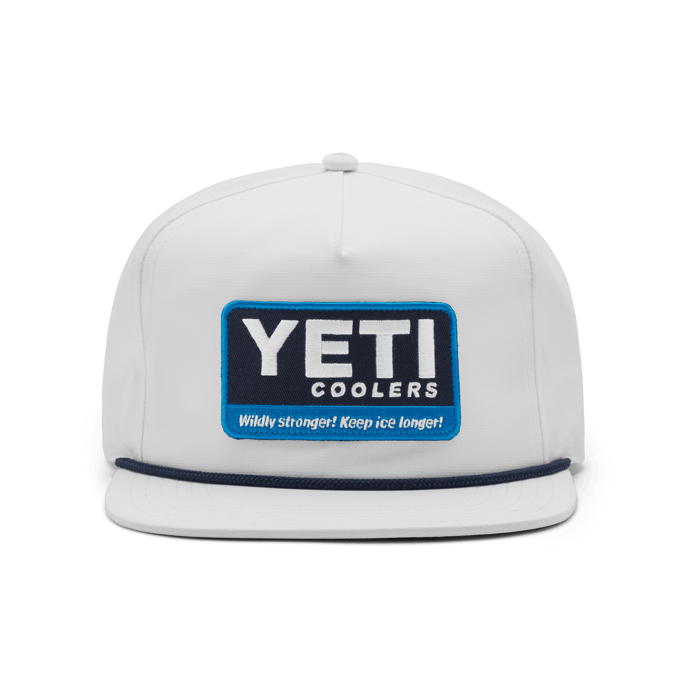 Wildly Stronger Badge Flat Brim Rope Hat