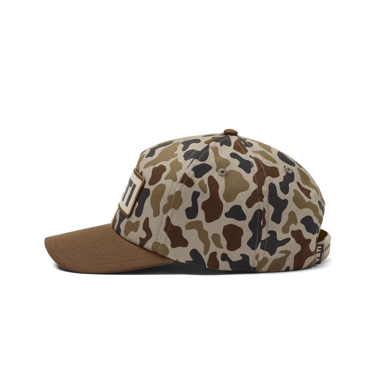 YETI® Wetlands Camo Logo Badge Mid Pro Flat Brim Hat
